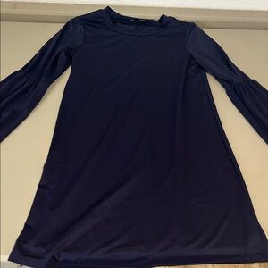 As U Wish Midnight Blue Long Sleeve Dress